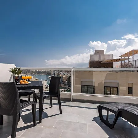 Private Penthouse With Terrace Spinola Bay - Cityapartmentstay *