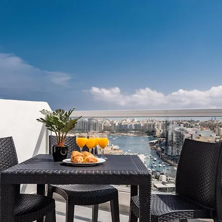 شقة Private Penthouse With Terrace Spinola Bay - Cityapartmentstay